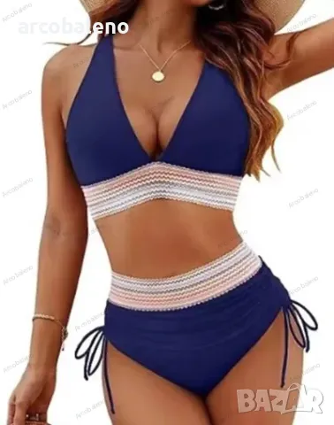 Дамски бански костюм от две части, 9цвята , снимка 8 - Бански костюми - 49944313