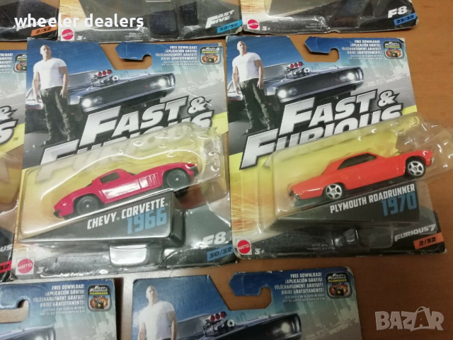 Метални колички Mattel Fast & Furious в мащаб 1:50, снимка 5 - Коли, камиони, мотори, писти - 36154737
