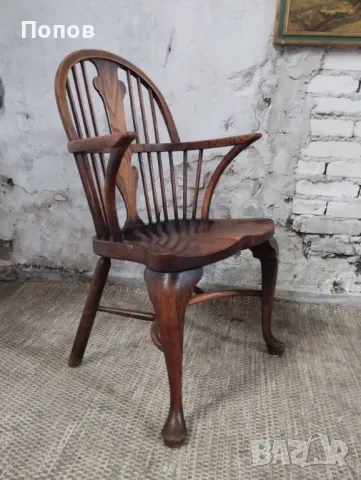 Уиндзорски фотьойл , снимка 4 - Дивани и мека мебел - 49156563