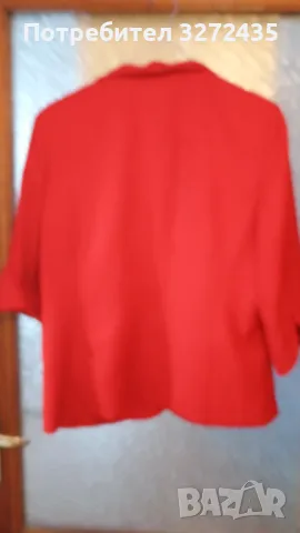 Червено елегантно сако, снимка 5 - Сака - 48749017