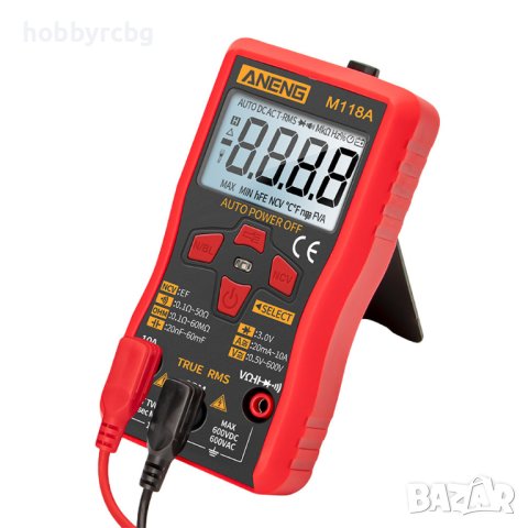 Мултиметър мултицет M118A True RMS с фенер и NCV тест, снимка 2 - Други инструменти - 40870719