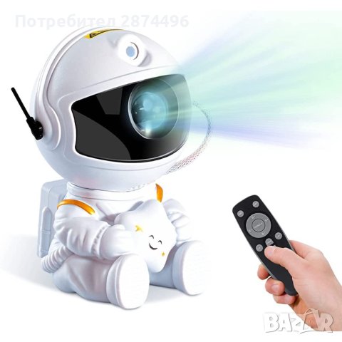 3854 Астронавт LED проектор, снимка 6 - Детски нощни лампи - 41704069