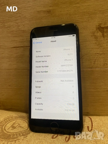 iPhone 7 128Gb Black 100% 🔋 Battery Health, снимка 2 - Apple iPhone - 53365943