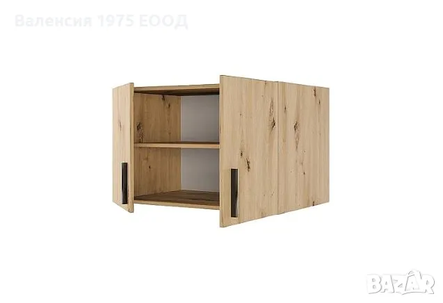 Надстройка Сити 1004 дъб артисан или комбинация мока/ лате, снимка 2 - Гардероби - 47360530