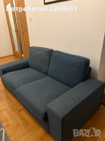 Двуместен диван икеа, снимка 2 - Дивани и мека мебел - 53150411