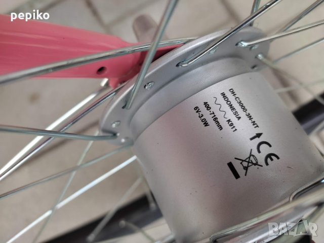 Продавам колела внос от Германия  юношески велосипед FLORIDA 24 цола динамо главина, снимка 6 - Велосипеди - 35906130