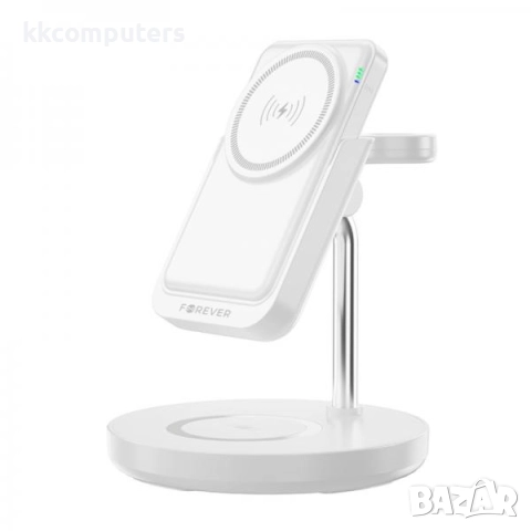 Wireless /безжично/ зарядно 5в1 Forever MACS-100 /Черен/ Баркод : 456521, снимка 2 - Оригинални зарядни - 52172303