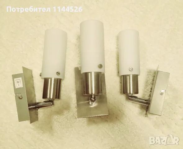 Стенни аплици в бяло , снимка 3 - Лампи за стена - 47307061