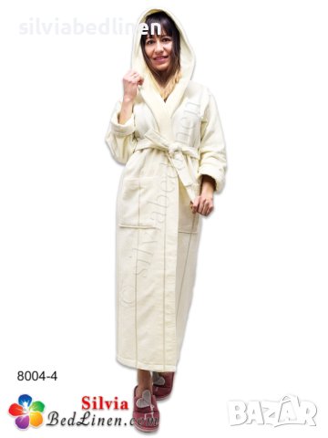 ПРОМОЦИЯ!Луксозен хавлиен дамски, мъжки халат за баня с качулка Ладик, снимка 4 - Хавлиени кърпи - 39260271
