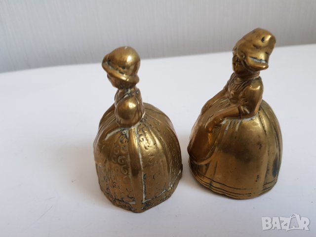 Стари бронзови звънчета за прислуга-2 броя, снимка 2 - Антикварни и старинни предмети - 34519987