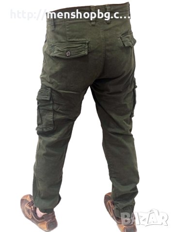 Мъжки карго панталон - каки, снимка 1