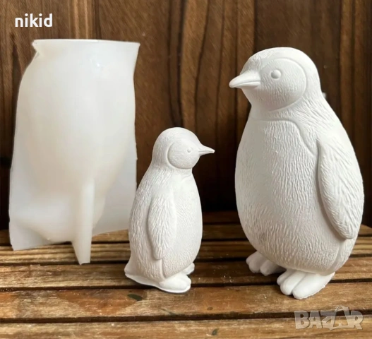 3D Пингвин силиконов молд форма фондан шоколад гипс свещ сапун смола