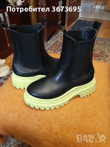 Дамски кожени ботушки 38 номер