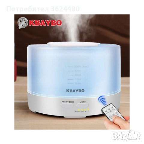 Арома Дифузер за етерични масла с цветотерапия, снимка 16 - Други стоки за дома - 39954849