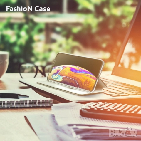 Motorola Moto e13 Черен Кожен калъф тип тефтер, снимка 3 - Калъфи, кейсове - 52441566