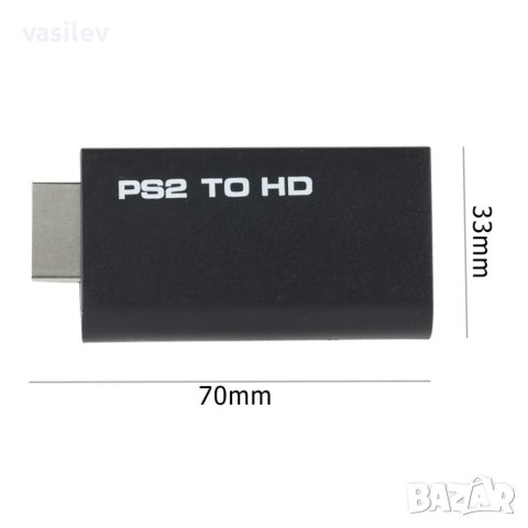 PS2 HDMI видео конвертор/ адаптер/ донгъл, снимка 1 - Аксесоари - 41494369