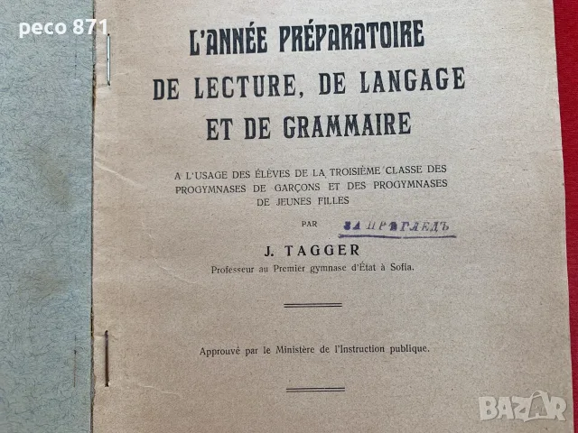 Рядка френска граматика София 1917 г. J. Tagger изд.Николов, снимка 3 - Учебници, учебни тетрадки - 55772607