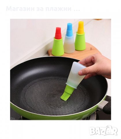 СИЛИКОНОВА ЧЕТКА С КОНТЕЙНЕР ЗА НАМАЗВАНЕ - код 2126