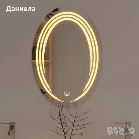 Огледало за баня с LED светлина, снимка 6 - Огледала - 51742519