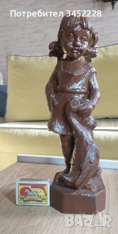 дърворезба за ценители 28см , снимка 6 - Статуетки - 53798856