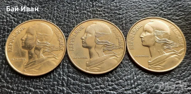 Лот монети 20 сантима различни години- Франция/5/ - чудесни !, снимка 2 - Нумизматика и бонистика - 49655044