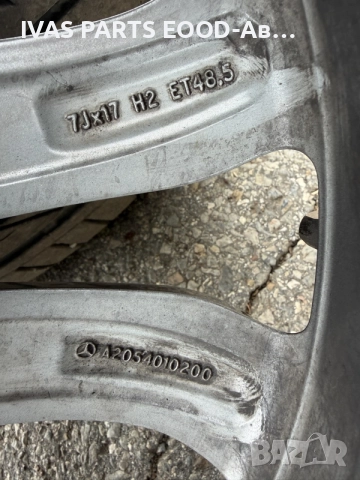 Оригинални джанти 17”
Mercedes C/w205/5x112/66.6
Летни гуми 225/50/17, снимка 8 - Гуми и джанти - 56194073
