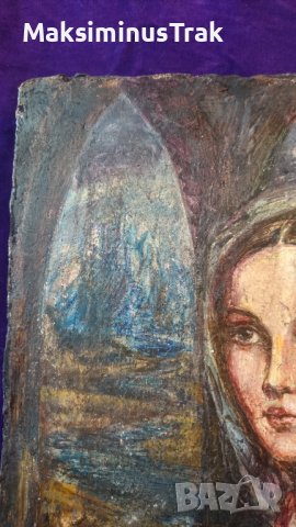 Мадона масло на дърво , снимка 6 - Други ценни предмети - 39520558