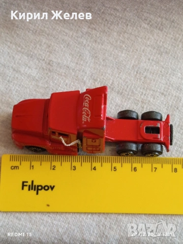 Метална количка Камион COCA COLA за КОЛЕКЦИЯ ДЕКОРАЦИЯ 31127, снимка 4 - Колекции - 53559443