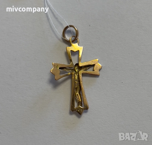 Златен Кръст 1.12гр., снимка 3 - Колиета, медальони, синджири - 51569639