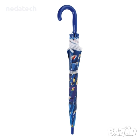 Детски чадър Соник, Син, 66см., снимка 2 - Чадъри - 51769237