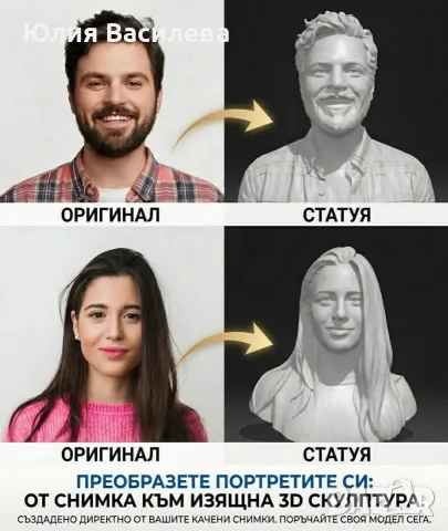 статуи,бюст или фигури по снимка , снимка 5 - Статуетки - 55826339