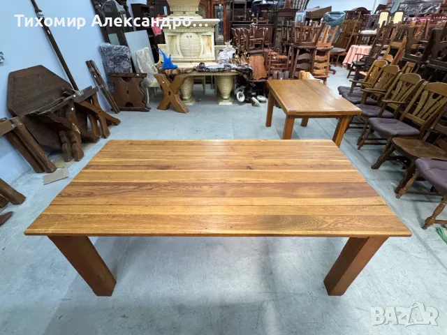 Трапезна маса от дъбов масив, снимка 7 - Маси - 49539403