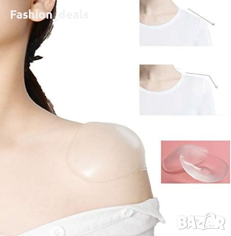 Нови Силиконови меки подложки за рамо противоплъзгащи самозалепващи Жени