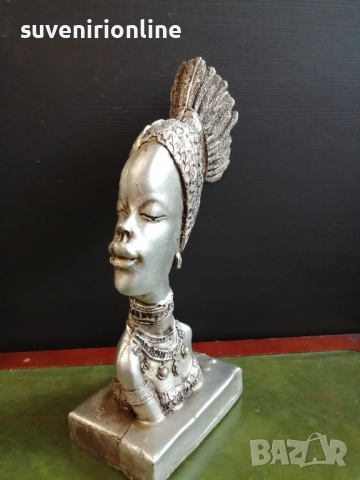 Декоративна статуетка африканка, снимка 3 - Статуетки - 36151277