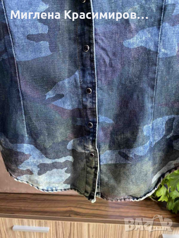 Дънкова риза, снимка 2 - Ризи - 33493721