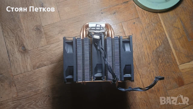 Въздушно охлаждане за процесор с 6 медни тръби двойна кула, dual tower и 3 вентилатора., снимка 3 - Други - 51208334