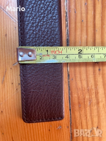  Ermenegildo Zegna мъжки кафяв колан 110, снимка 8 - Колани - 51549904