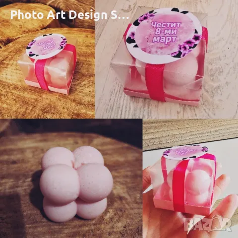 ~•°Соева свещ с невероятен аромат за кръщене, погача, сватба, рожден ден и всеки повод °•~, снимка 2 - Декорация за дома - 48498685