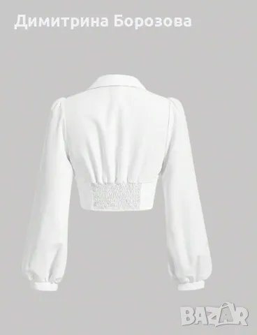 Дамска риза с буфан ръкави, снимка 2 - Ризи - 49509896