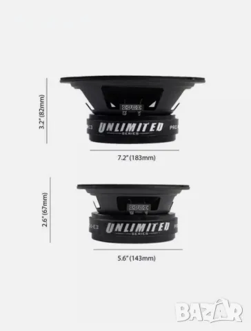 Средночистотни говорители Мидрейндж 16,5см EDGE Unlimited series Pro EDUPRO06 400w Rms 800w Max , снимка 14 - Тонколони - 47222816