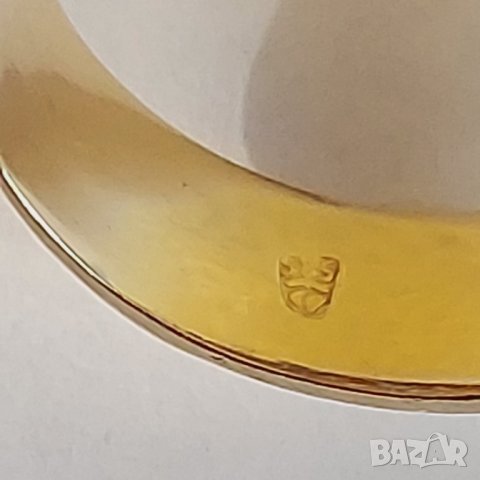 Уникален златен пръстен с естествени турмалини и аквамарини, снимка 7 - Пръстени - 35781903