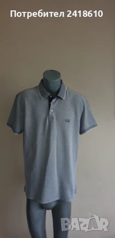 Hugo Boss Vito 36 Pique Pima Cotton Regular Fit Mens Size XL - 2XL  ОРИГИНАЛ! Мъжка Тениска!, снимка 8 - Тениски - 51271793