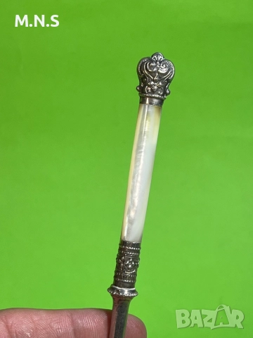 Английкса сребърна  Лъжица за сладко., снимка 11 - Антикварни и старинни предмети - 52848189