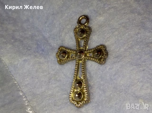 ПОСРЕБРЕН АЖУРЕН КРЪСТ от БЛАГОРОДНА СТОМАНА в СТАРИНЕН СТИЛ 40316, снимка 14 - Колиета, медальони, синджири - 42377874