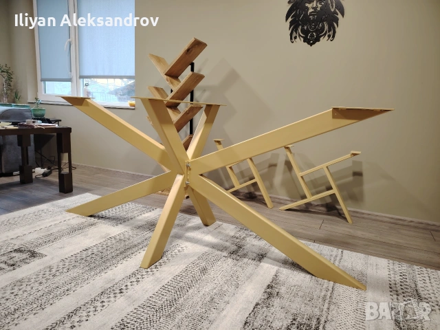 Трапезна маса с дъбов плот, снимка 10 - Маси - 53024647