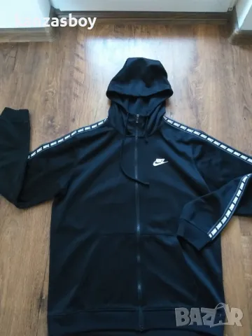Nike M NSW REPEAT FZ HOOD - страхотно мъжко горнище М, снимка 5 - Спортни дрехи, екипи - 48732773