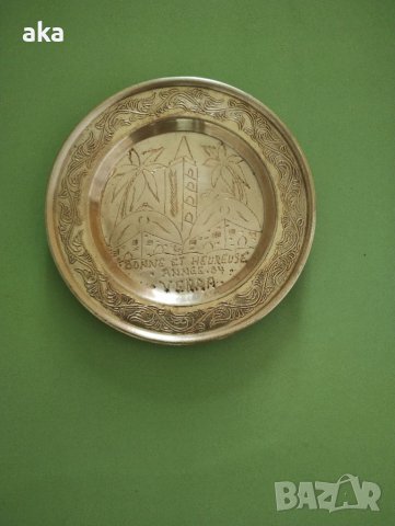 КРАСИВ МАЛЪК БРОНЗОВ  ПОДНОС 130ГР., снимка 8 - Други ценни предмети - 41755323