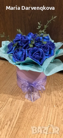 Кутия с вечни рози , снимка 2 - Подаръци за жени - 51954102