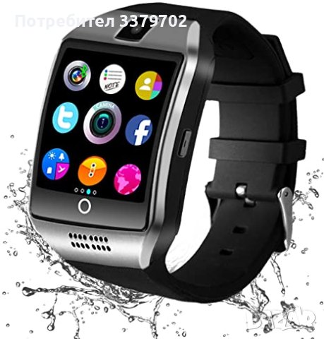 Смарт часовник СИМ слот Q18 , Bluetooth – Smart Watch Q18, Разговори, Facebook, Социални Мрежи и др., снимка 3 - Смарт часовници - 41019981