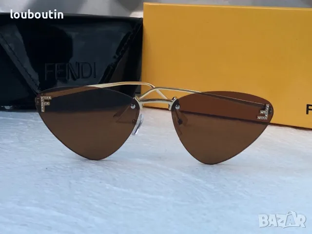 Fendi Дамски слънчеви очила тъиъгълни 3 цвята, снимка 9 - Слънчеви и диоптрични очила - 47766215